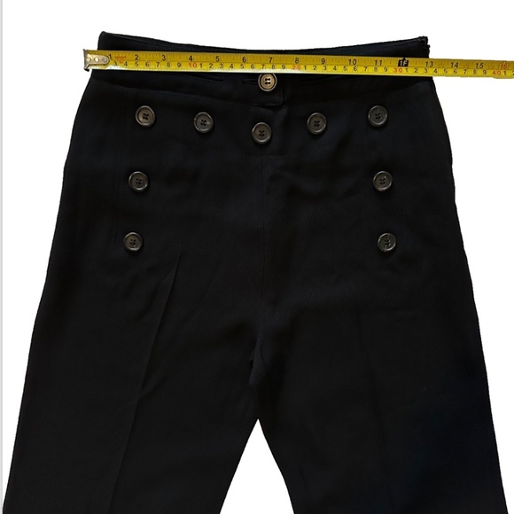 RARE Derek Lam Collection Sailor Flare Black Trouser Sz 0 - Picture 7 of 16
